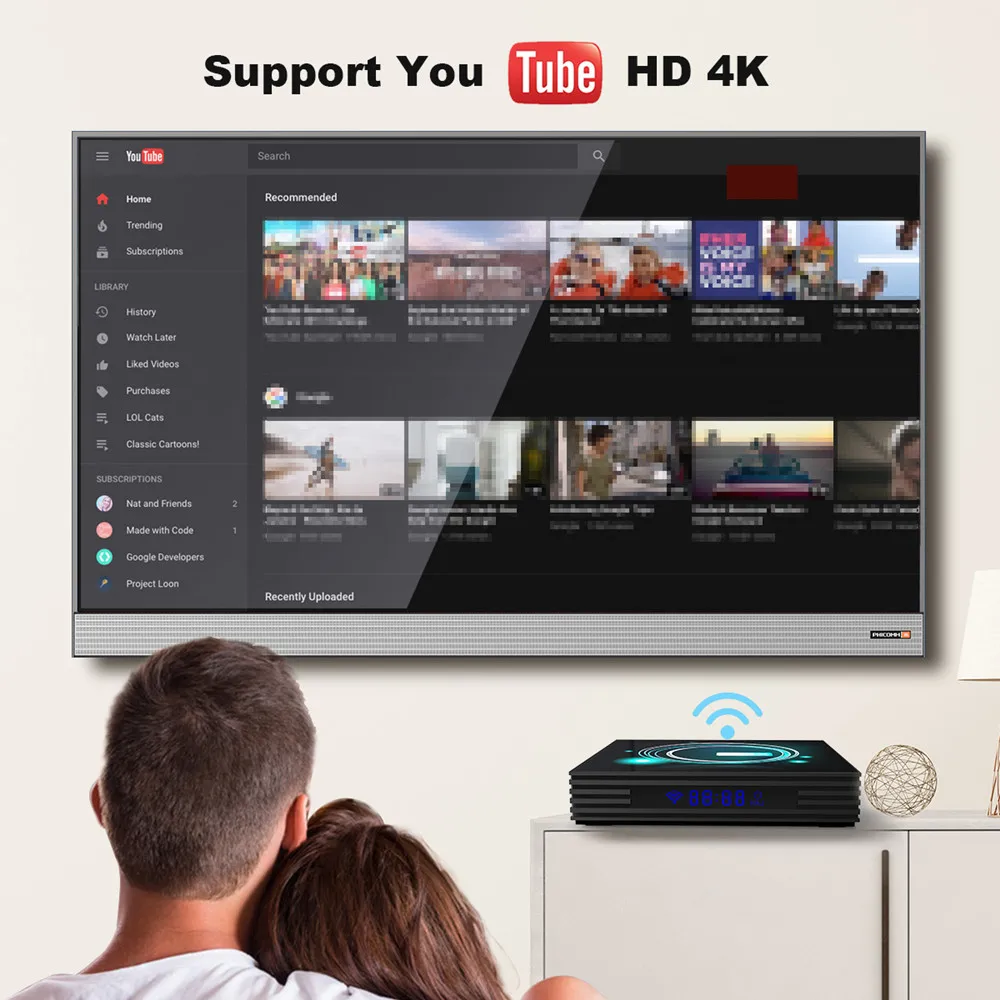 Android 9 0 Smart TV Box A95X F3 тонкий Amlogic S905X3 4GB 64GB 8K HD 5 0G Wi Fi медиа проигрыватель Google