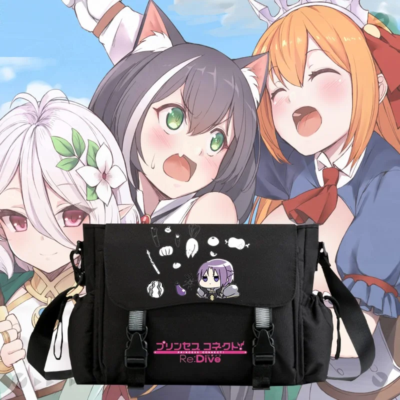 

Anime Princess Connect ReDive Crossbody Casual Bags School Bag Unisex Messenger Bag Fashion Shoulder Bag 227