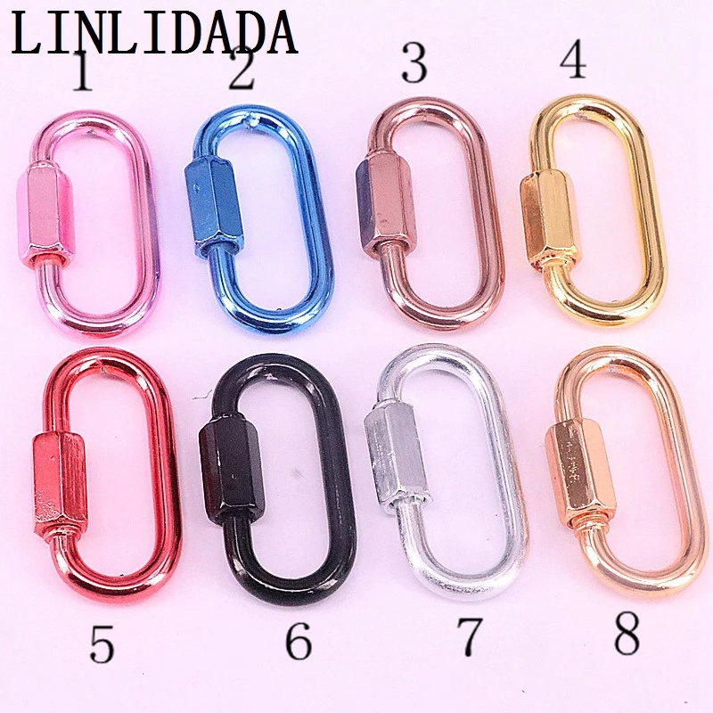 

10 шт новое покрытие красочные замок Застежка Шарм, мода карабинный замок, мода ожерелье/браслет компоненты ювелирных изделий