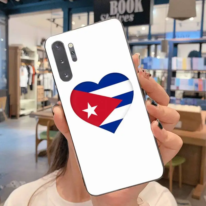 Роскошный чехол CUTEWANAN с изображением флага Кубы для Samsung Note 7 8 9 10 Lite Plus Galaxy J7 J8 J6 2018
