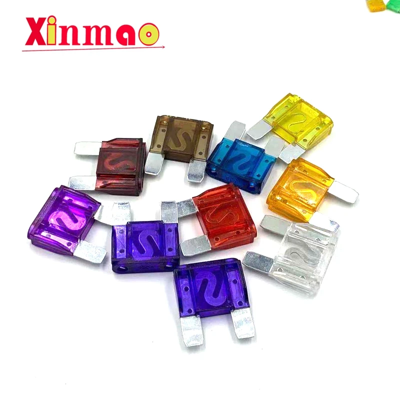 

20A 30A 40A 50A 60A 70A 80A 100A 2Pins Zinc Large Size Insurance Plug In Insert Xenon Light Truck Boat Automotive Car Blade Fuse