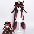 HuTao косплей аксессуары костюм наряды в стиле аниме платье Хэллоуин игра Genshin Impact Hu Tao Косплей Карнавал женская униформа