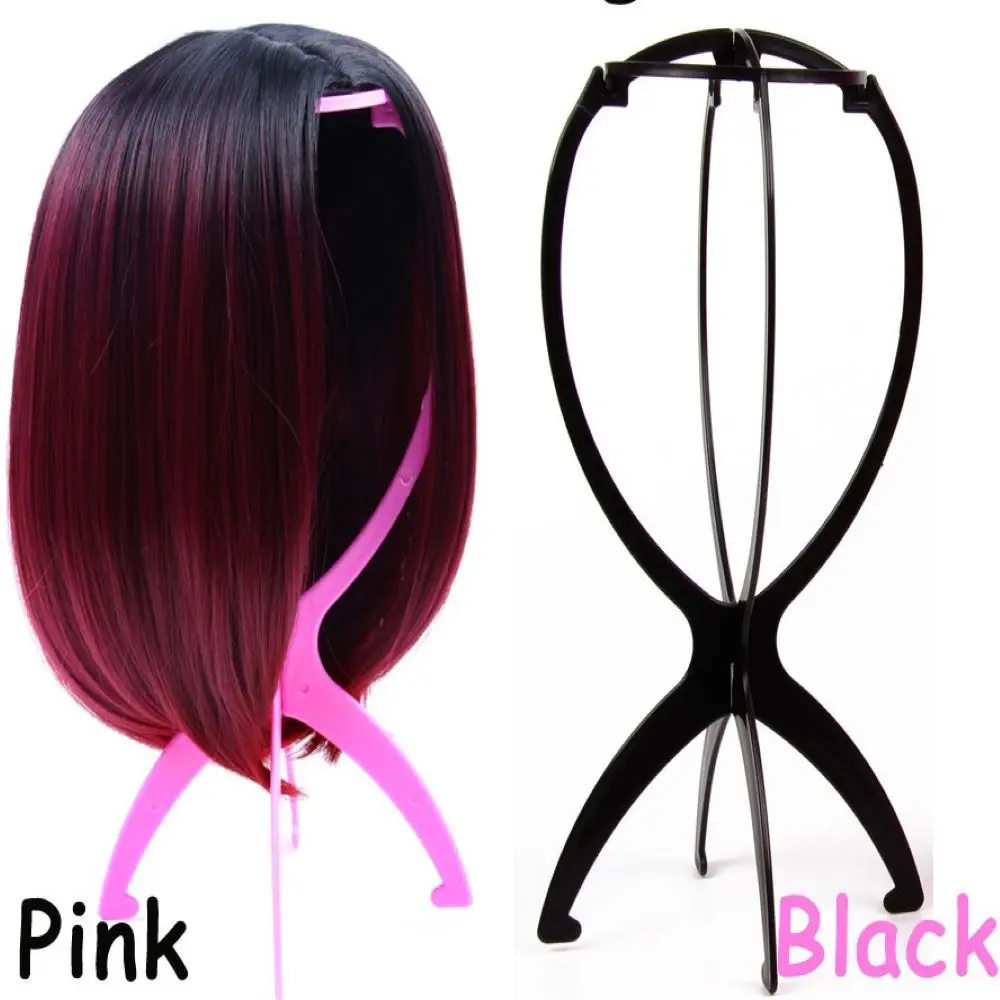 

80% Sale 1PC Ajustable Wig Stands Plastic Hat Display Wig Head Holders 18x36Cm Mannequin Head/Stand Portable Folding Wig Stand