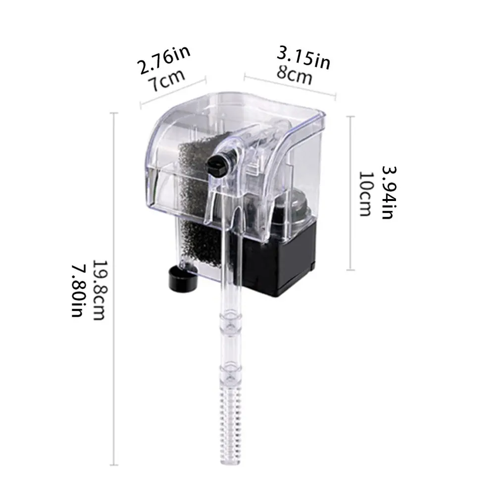 

Фотофильтр для аквариума, настенный бесшумный фильтр для аквариума, компактный профессиональный