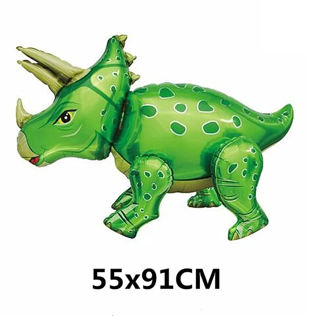 Green Dinosaur Foil Balloons Happy Birthday Decoration ROAR Party Baloons Banner Jungle Animal Dino Supplies Toy Globos | Дом и сад