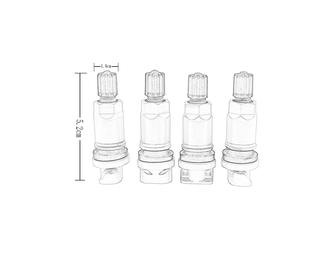 4 шт. сплав взрывобезопасный TPMS система контроля давления бескамерная шина
