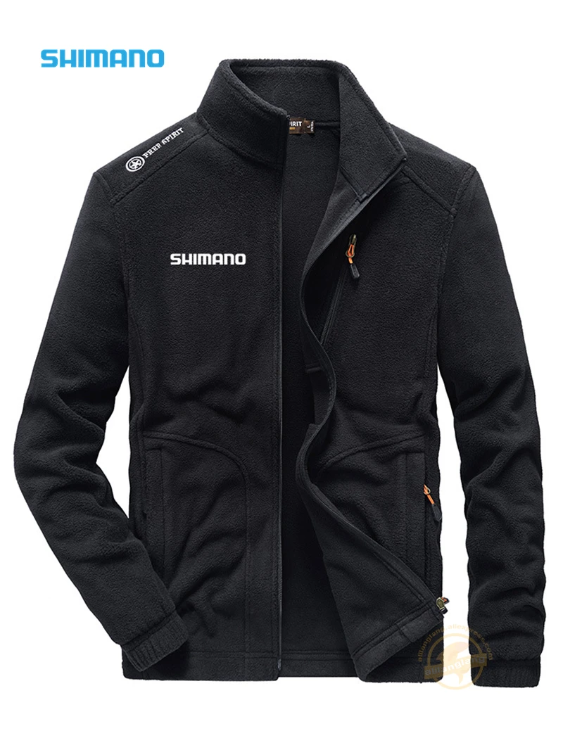 

SHIMANO Men's Autumn Winter Camping Hunting Hiking Fishing Clothes High Quality Mountaineering Sport Fishing Jackets Plus Velvet
