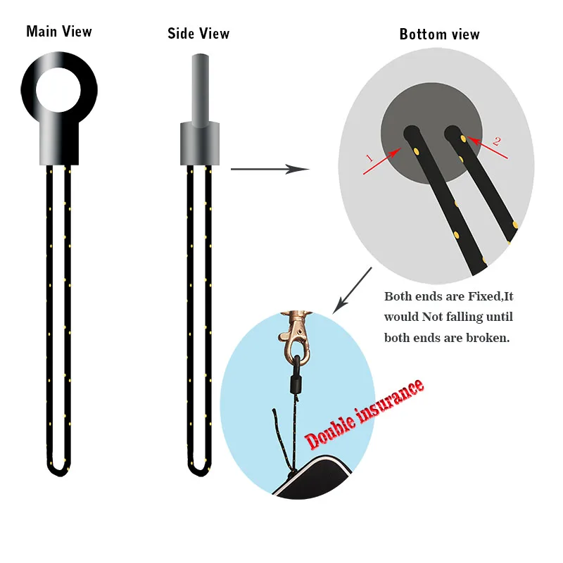 Яркий Модный шнурок для телефона эластичный чехол Usb бейдж удостоверение