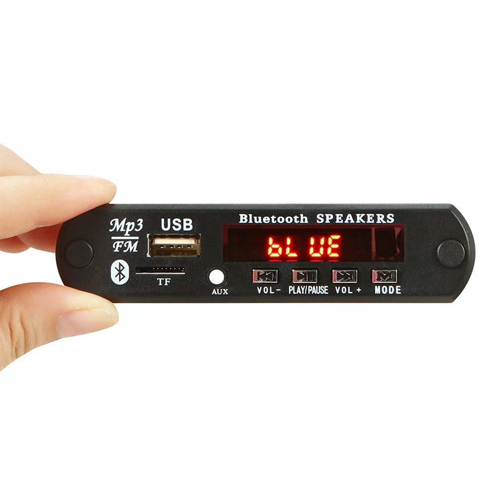 

Car radio receiver module Decoder Board 6V-12V Bluetooth-compatible 5.0 Car FM Radio Module TF USB AUX WMA Player Decoder