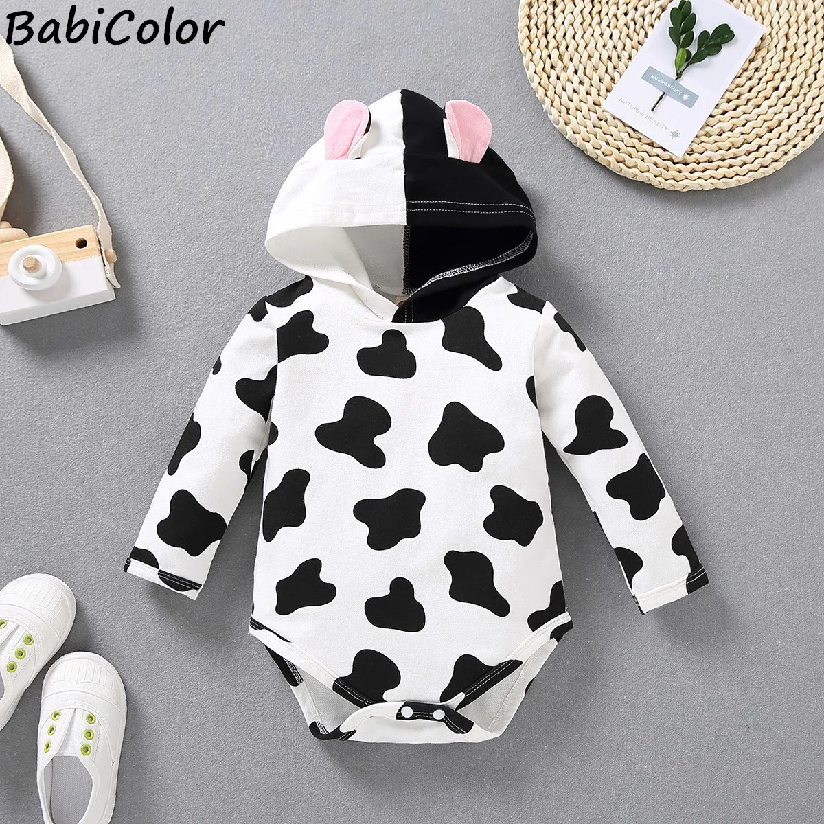 

Baby Rompers Spring Autumn Infantil Jumpsuit Boy&girls Clothes High Quality Cow Newborn Ropa Bebes Clothing Costume