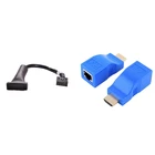 Лидер продаж, USB 20-контактный USB 3,0 Кабель-адаптер со штекером для корпуса с удлинителем HDMI, порты 1080P RJ45, удлинитель для локальной сети HDMI