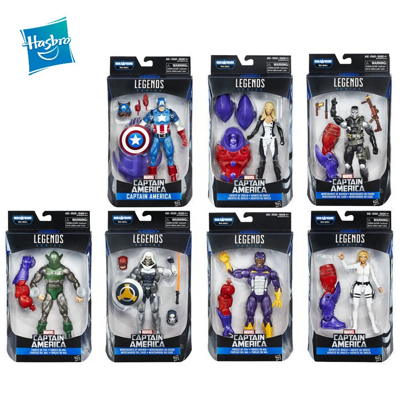 

Фигурки героев аниме Hasbro Marvel, Капитан Америка, Шарон Картер, циклон, Taskmaster, 16 см, фигурки героев мультфильма, игрушечные фигурки