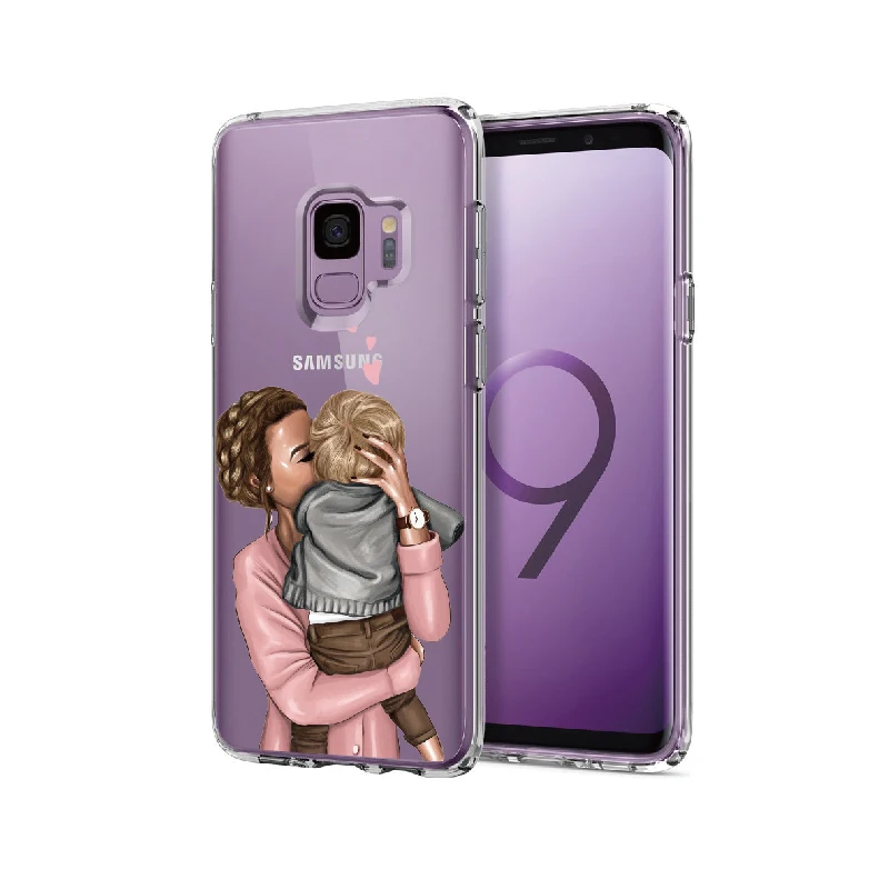 Милые детские супер комплекты для мамы и дочери Королевы Samsung Galaxy A41 Note 8 9 10 A8 S8 S9 S10
