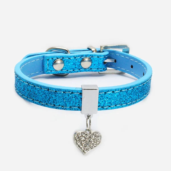Ошейник для собак Bling Стразы Кристальное ожерелье Алмазный щенок блестящие