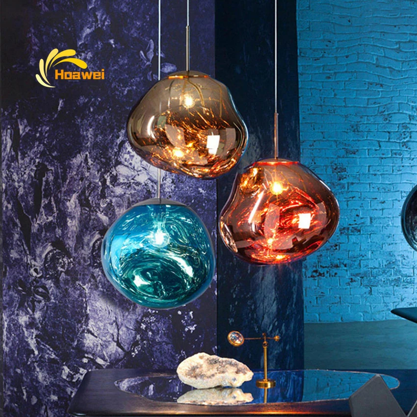 

Modern Ball Decor Pendant Lamps Nordic Lava Suspension Luminaire Living Room Dining Room Loft Hanging Lamp Vintage LED Fixture