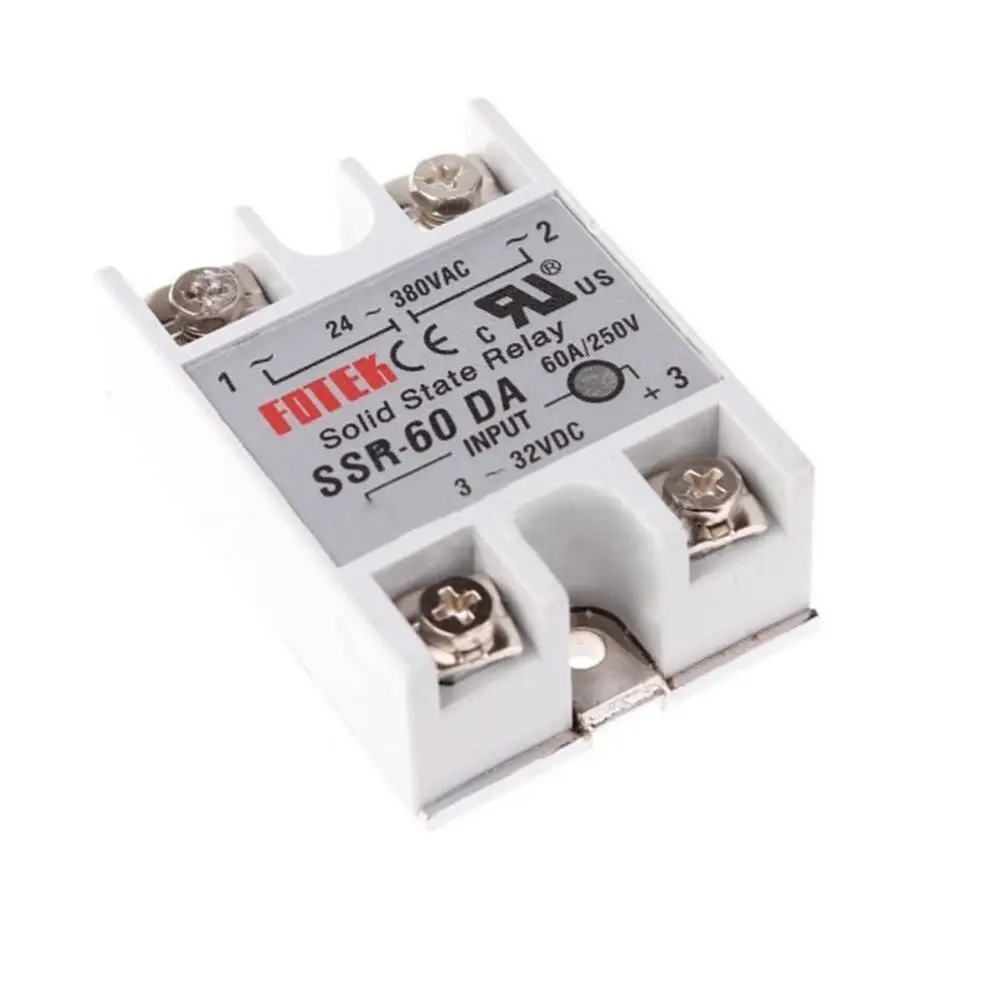 60A 24V 380V 250V SSR 60 DA твердотельные реле Модуль 3 32 В постоянного тока в переменный