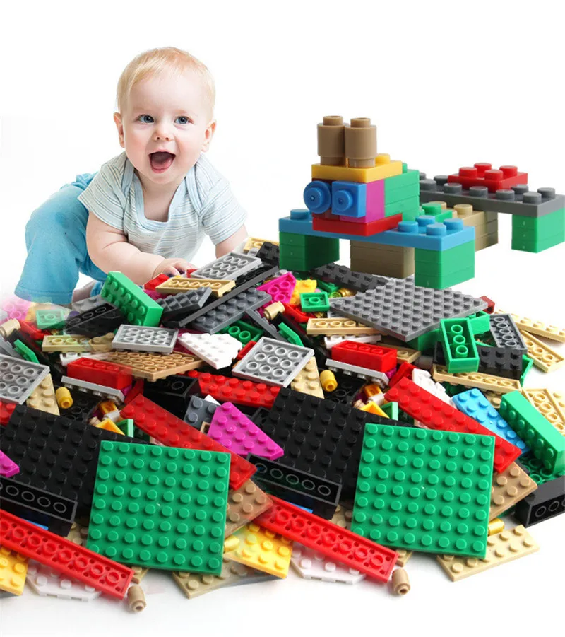 

1000 шт., Детский конструктор «Город»