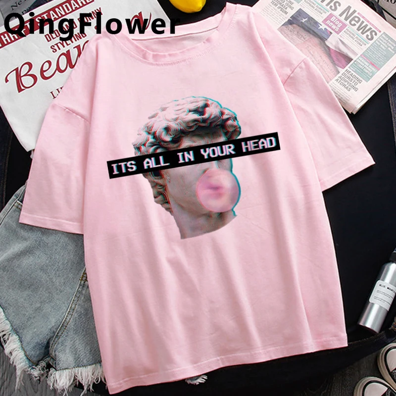 

Эстетика Vaporwave Футболка мужская kawaii Белая футболка винтажная tumblr уличная одежда винтажная