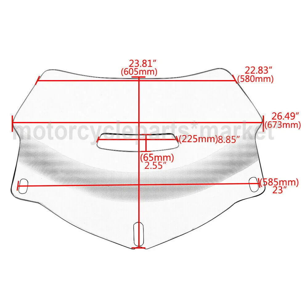 Экран ветрового стекла мотоцикла GL 1800 Gold Wing Для Honda Goldwing GL1800 2001-2010 2011 2012 2013 2014 2015 2016