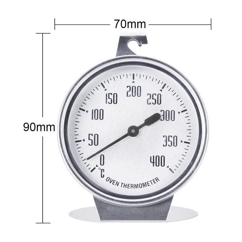 

1pc Stainless Steel Instant Read Thermometer For Baking Oven High-grade Large Oven Special Oven Thermometer Tools 0-400 Degree