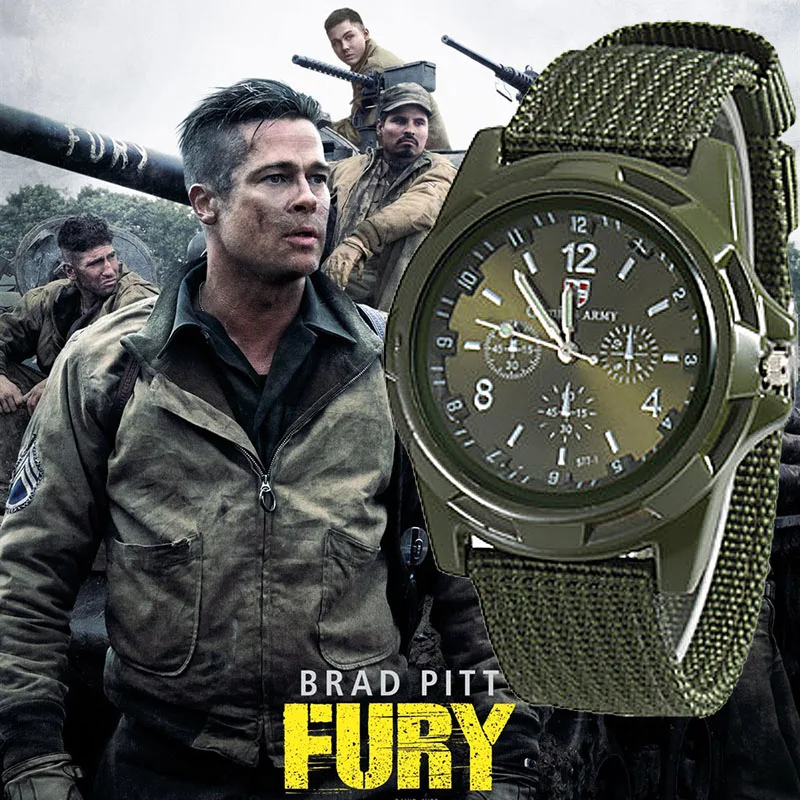 

2020 Men Nylon band Military watch Gemius Army watch High Quality Quartz Movement Men sports watch Casual wristwatches