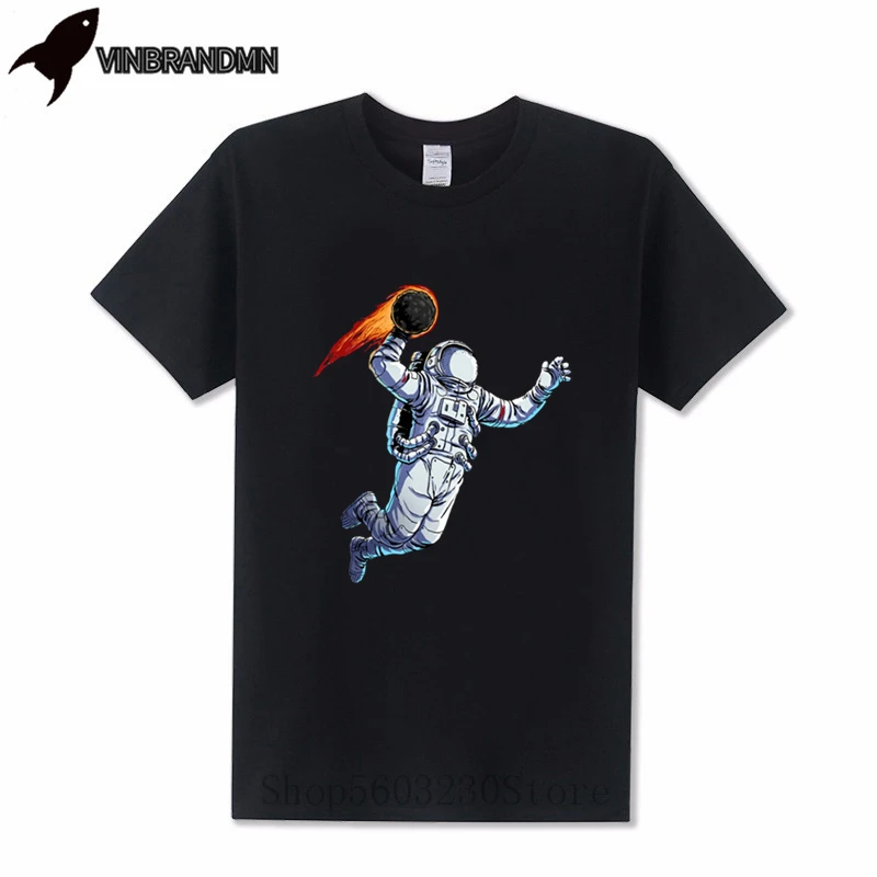Лидер продаж футболка SpaceX мужская мода 2020 летняя с космонавтом космическим