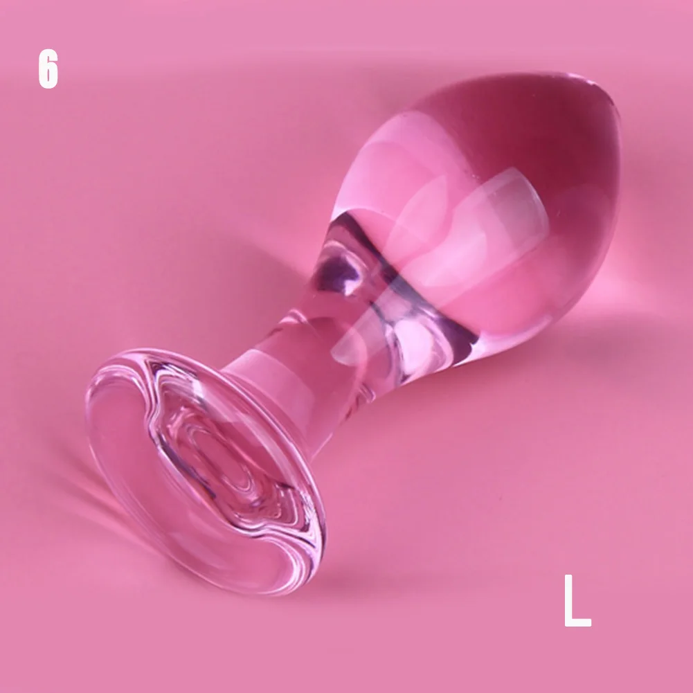 Секс игрушка Анальная пробка кристально прозрачные частные детали флирт