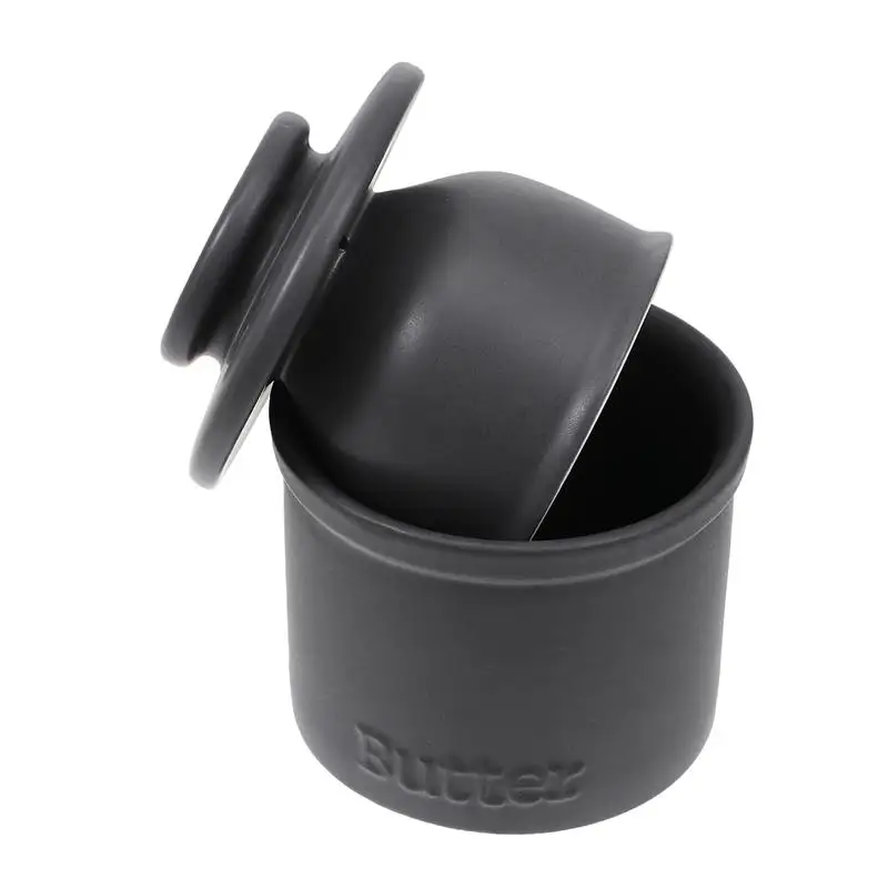 1pc Ceramic Storage Jar Home Kitchen Butter Cheese Container Can Dish Belt | Дом и сад
