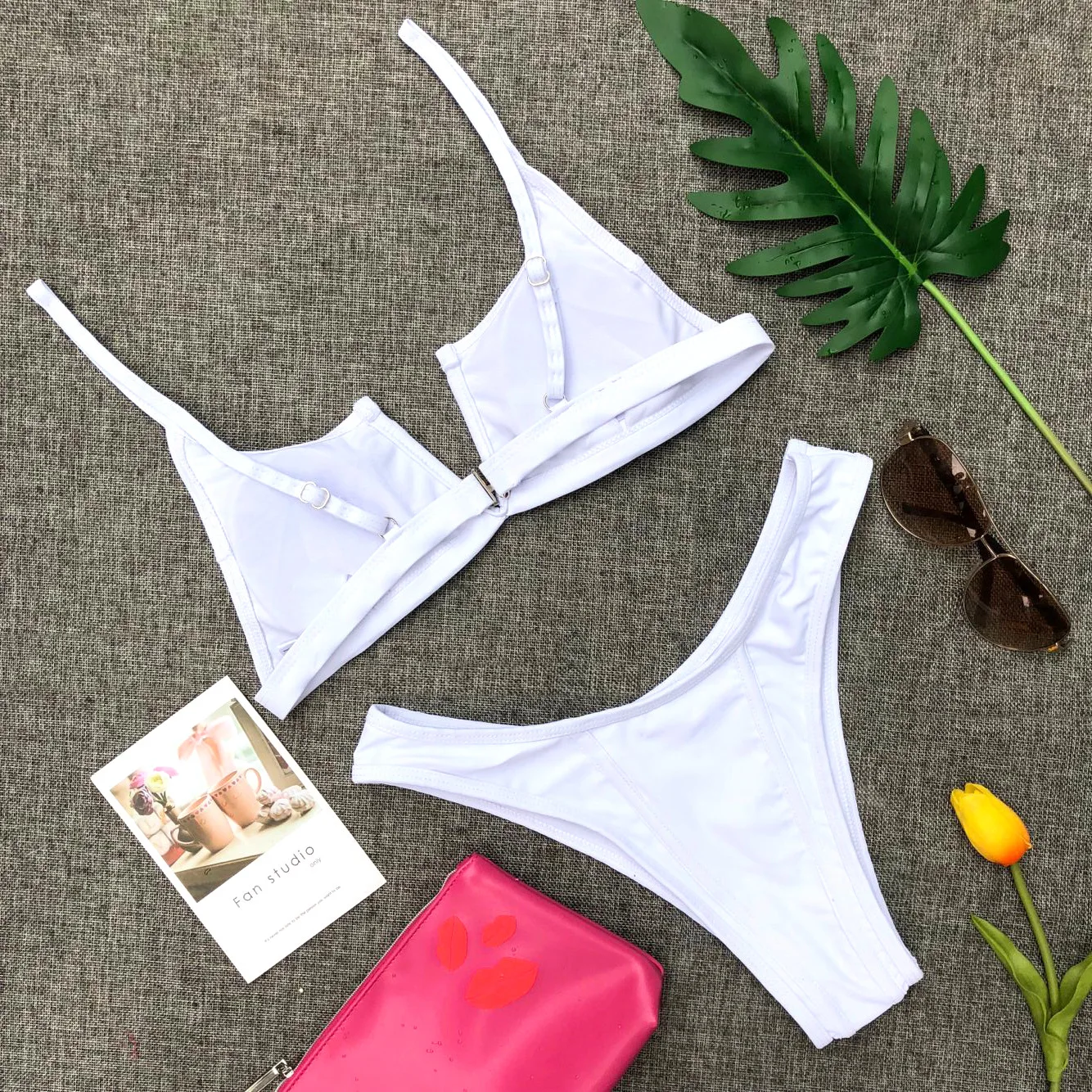 

Sexy Solid Yellow Bikini 2020 Women Push Up Padded Bandage Push-up Triangle Swimwear Bathers Bathing Suit Micro Swimsuit Biquini