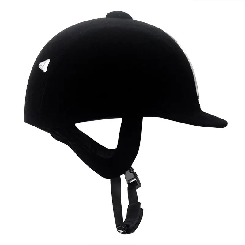 Equestrian Helmet Velvet Horse Riding Hat Sport Helmets With Ce Certification For Men Women Children Equestrian-Protective-Gear | Дом и сад