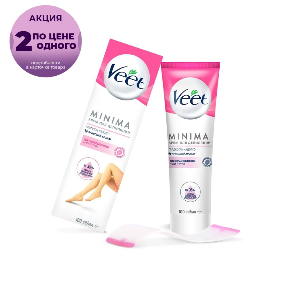 Крем для депиляции VEET MINIMA нормальной кожи 100мл|Крем удаления волос| |