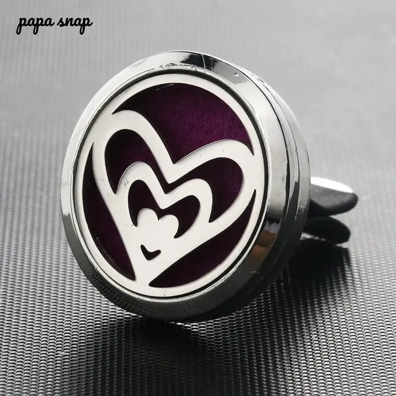 Диффузор для ароматерапии в форме сердца автомобильное эфирное масло медальон