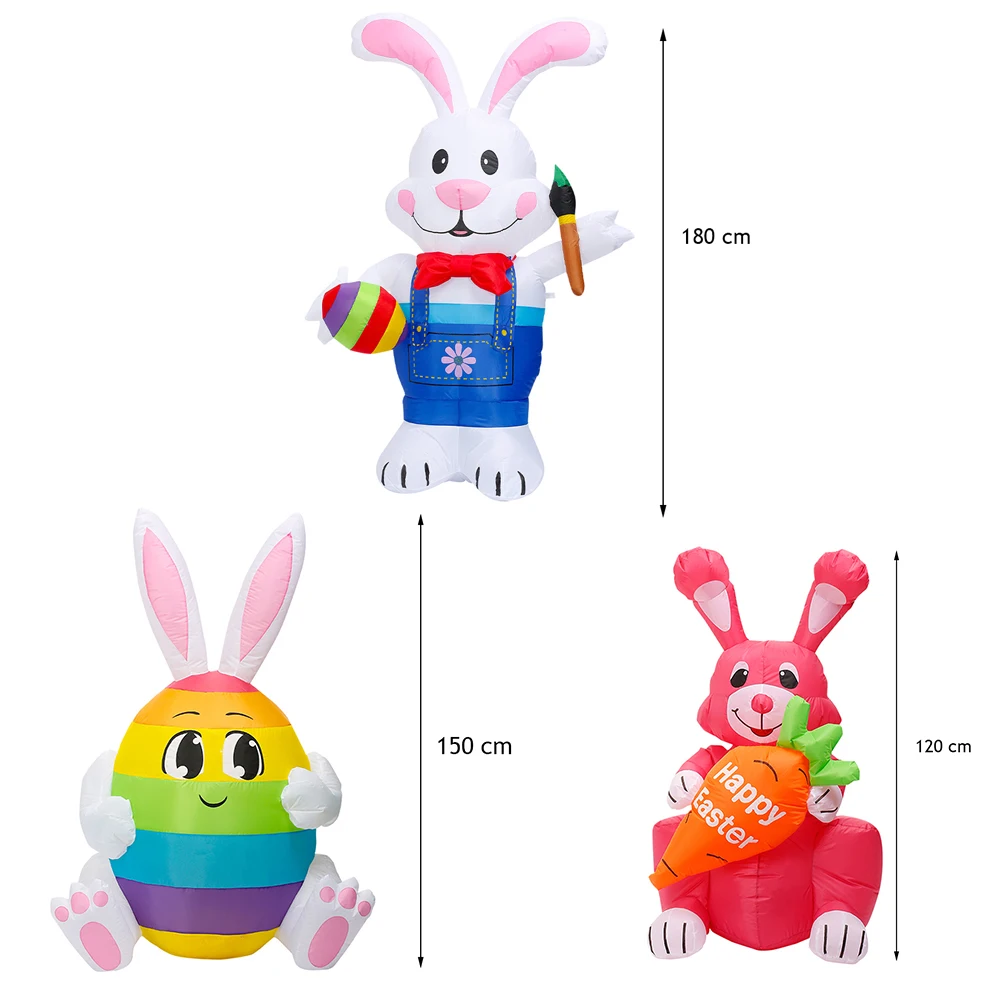 

Rabbit Inflatable Costume Easter Bunny Party Cosplay Fancy Mascot Cartoon Anime Halloween Toys for Adult Kids Home Party Decorat