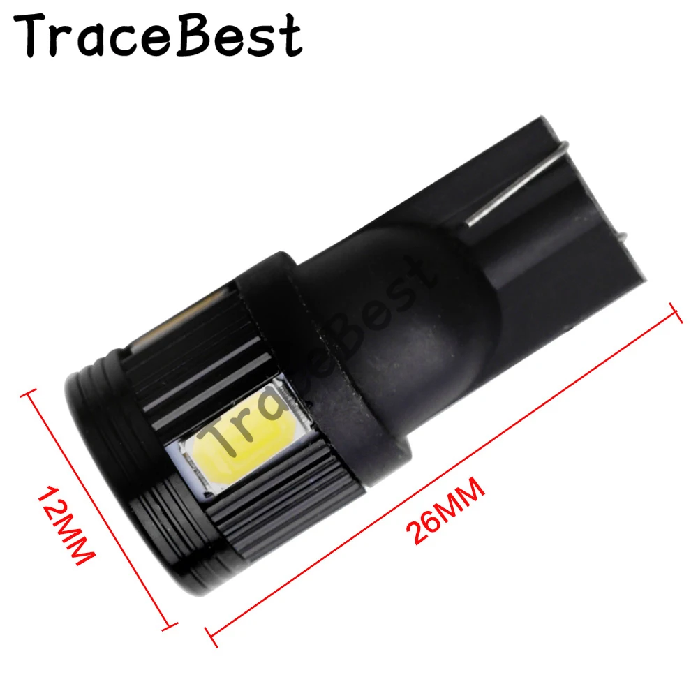 4 шт. автомобильные габаритные огни 12 В постоянного тока T10 W5W 194 6 светодиодов 5630
