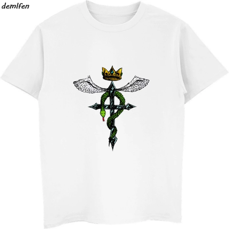 Футболка мужская цельнометаллическая с круглым вырезом модная тенниска