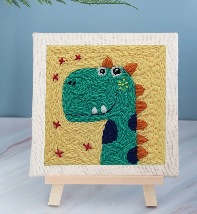 Набор для вышивания с милыми животными сделай сам игла рамкой ручная работа