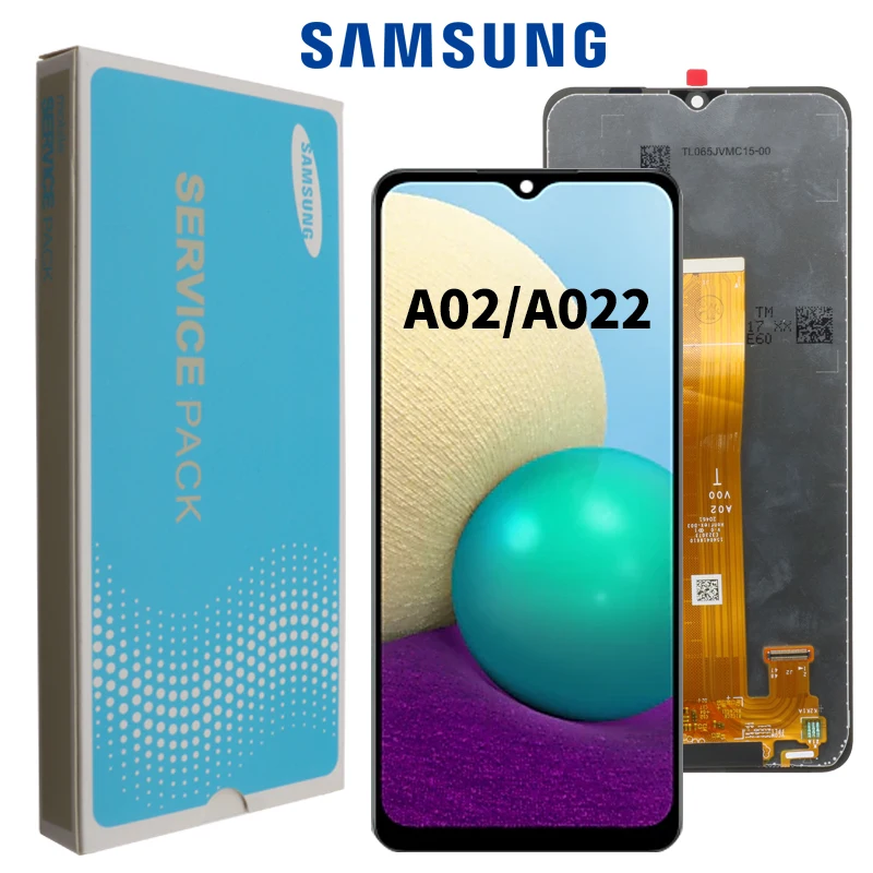6,5 ''Оригинальный Для Samsung Galaxy A02 SM-A022 A022m, ЖК-дисплей, сенсорный экран, дигитайзер, полная яркость/яркость, ЖК-дисплей