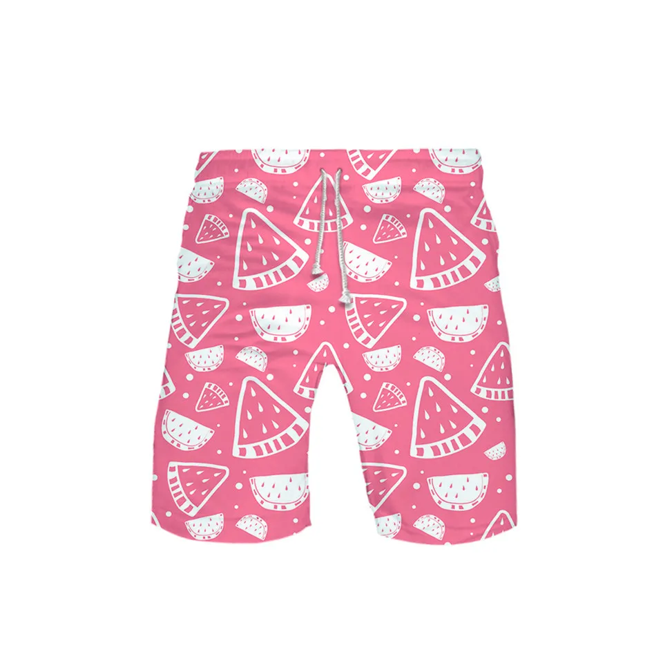 Мужские плавательные шорты с 3D принтом фруктов плавки пляжные для доски Короткие