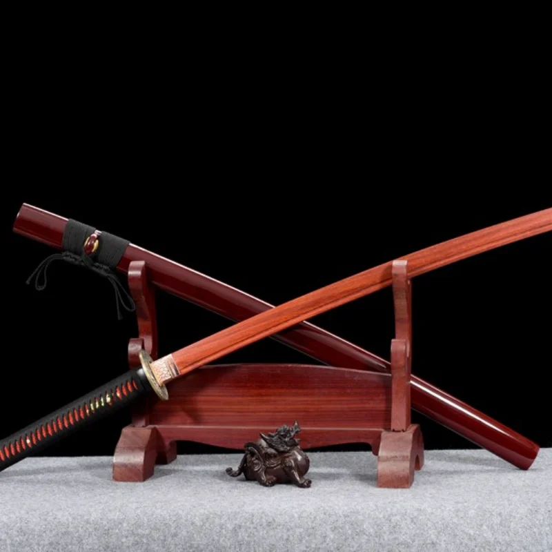 

Wood Blade Japanese Sword Wooden Samurai Katana Sword PK Fencing Toy Martial Art Kung Fu Lovers Training Props Cosplay Craft