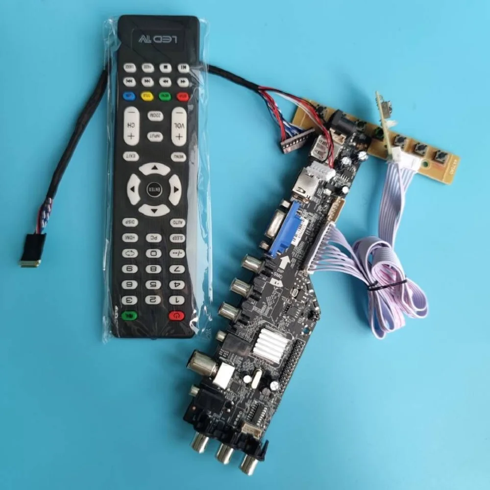 Комплект для B173RW01 V.3 17 3 &quot40pin LVDS 1600X900 цифровой сигнал DVB T T2 VGA AV ТВ плата