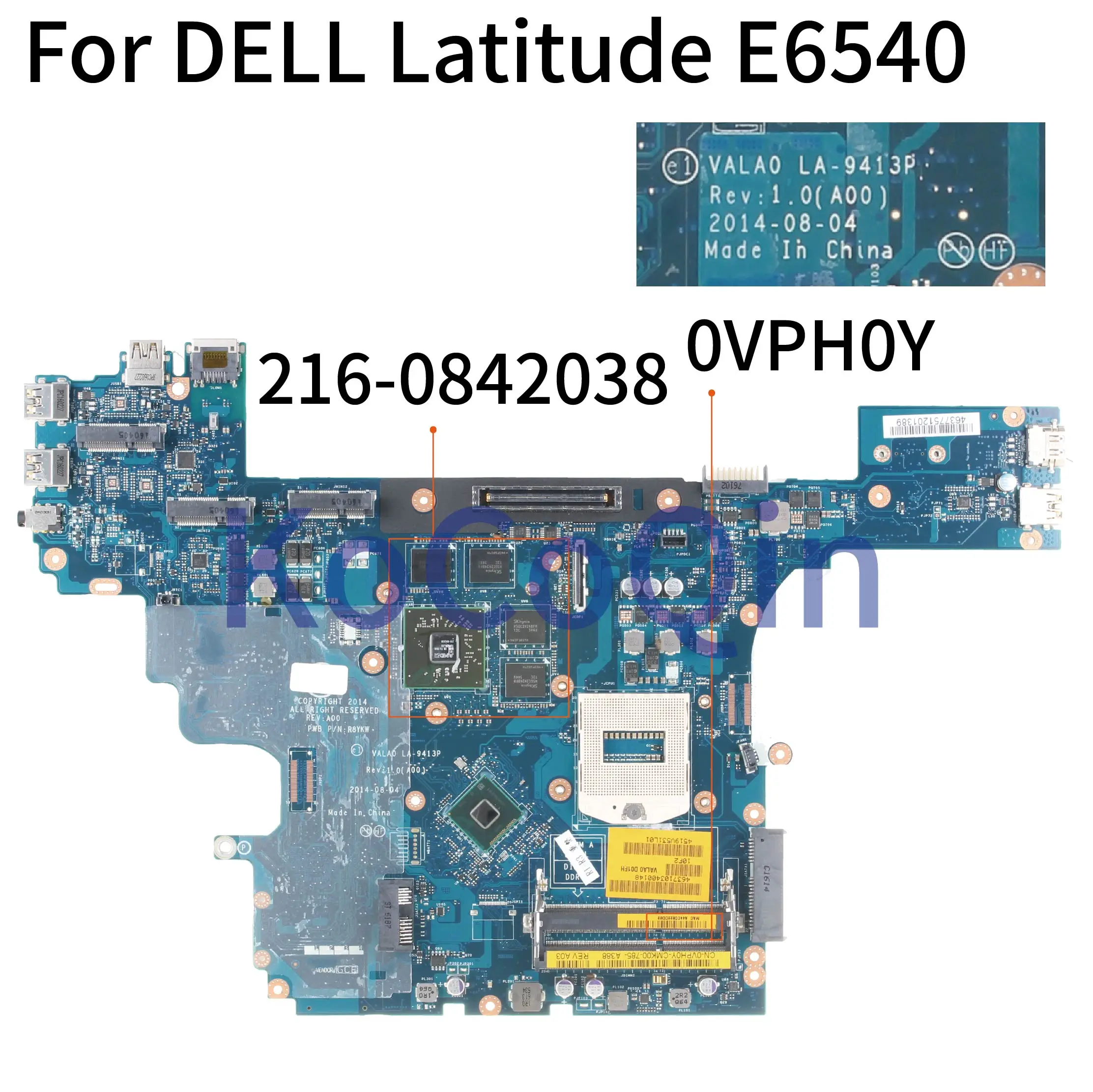 Материнская плата для ноутбука DELL Latitude E6540 HD8790M SR17C материнская 0VPH0Y VALA0 CN-0VPH0Y 216-084203