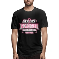 real men wear pink for all women breast cancer graphic tee mens short sleeve t shirt funny tops