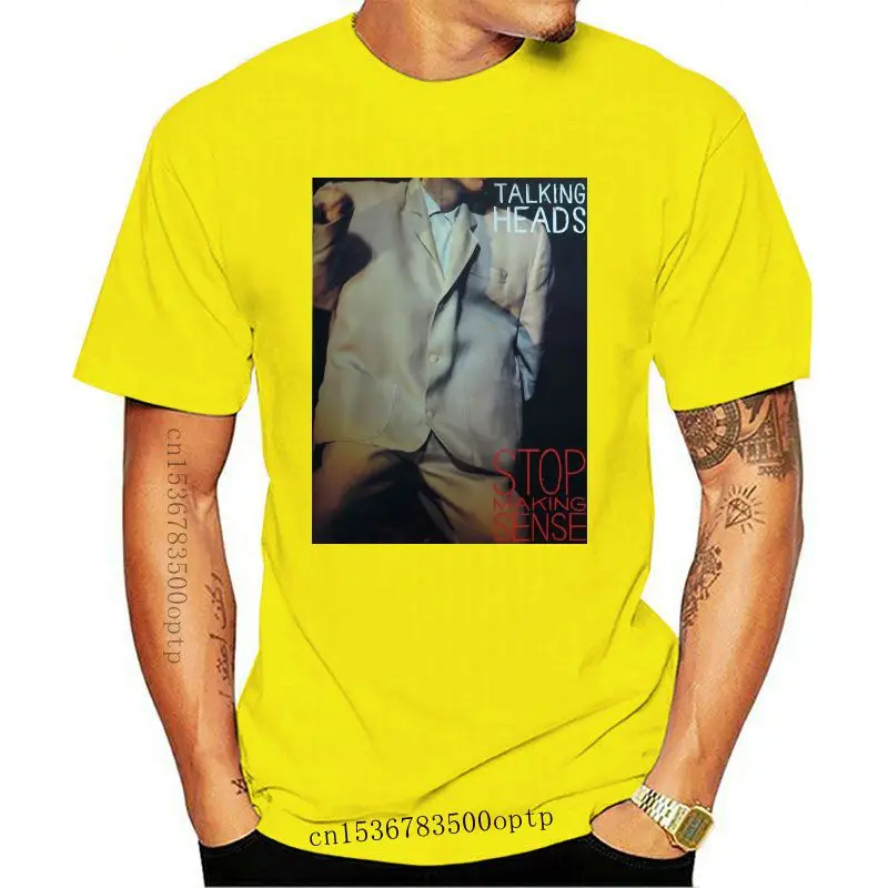 

New 2021 Talking Heads Stop Making Sense Album Men's Black T-Shirt Size S To 3XL Cotton Homme Plus Size Tee Shirt