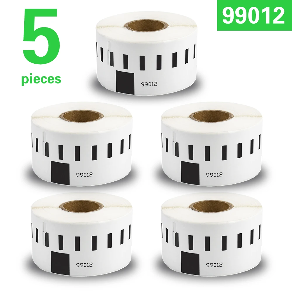 

5PK LW 99012, рулон этикеток, наклейка, фотоэтикетка, термальная бумага, этикетка 36*89 мм, цена, этикетка штрих-кода с печатью для Dymo Labelwriter