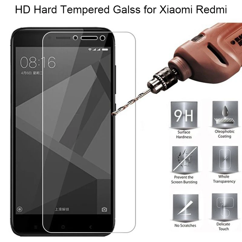 For Xiaomi Redmi 4X 4A 5A 5 Plus 4 Prime Hard Tempered Glass For Redmi Pro 3 Pro 3X 3S HD Toughed Screen Protector