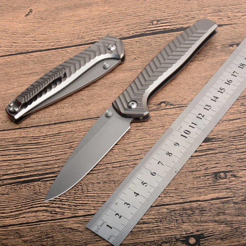 Высокое качество BM D2 лезвие титановая ручка outddor туристический карманный нож