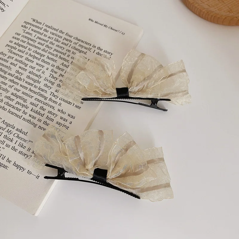 

Бесплатная доставка, женские заколки для волос с бантом в стиле "Лолита", модные заколки для волос в Корейском стиле, заколки для волос, женск...