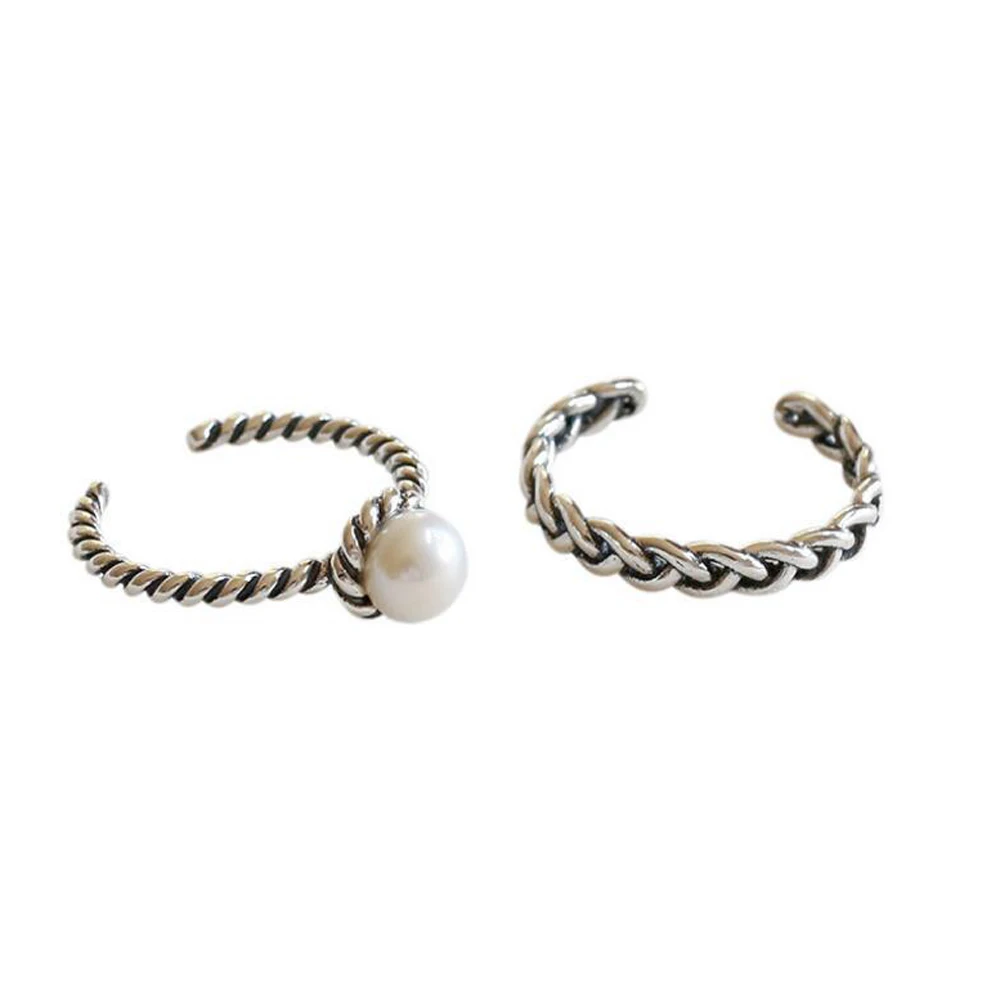 

Open New Tide Restoring Ancient Ways Is Braided Rope Around The Adjustable Ring Women's Fashion Lover Ring Gift