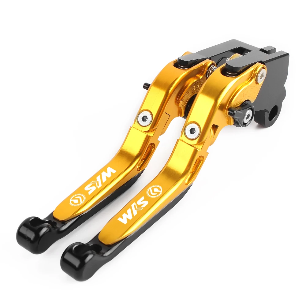 Gold BK Аксессуары для мотоциклов CNC алюминиевые регулируемые складные тормозные рычаги сцепления для Sym MAXSYM 400 400i 600 600i MAXSYM400i 600i - Цвет: Gold BK