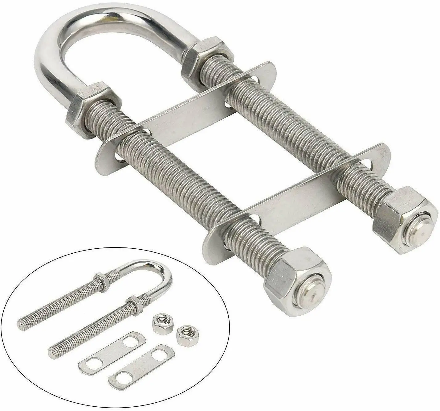 

Stainless Steel Marine Boat Stern Bow Eye Tie Down U Bolt 5"Length boat accessories marine yacht